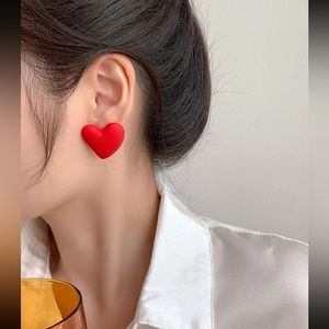 ❤️ Awesome Large Matte Heart Stud Earrings ❤️